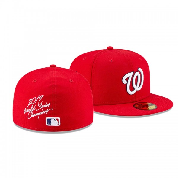 Washington Nationals 2019 World Series Champions Red 59FIFTY Fitted Hat