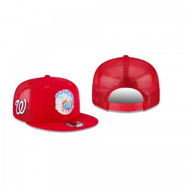 Men's Washington Nationals Groovy Collection Red 9FIFTY Snapback Hat