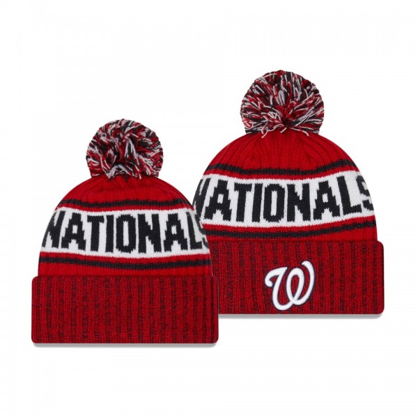 Washington Nationals Marl Red Cuffed Knit Hat