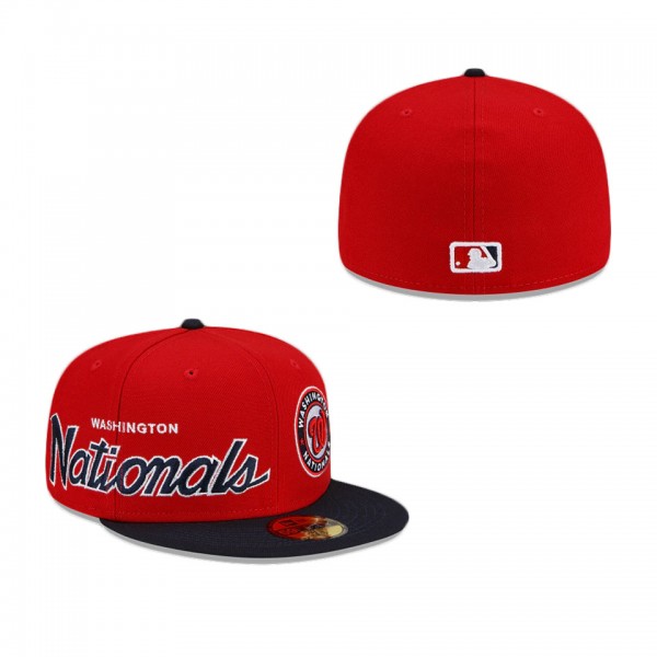Washington Nationals Double Logo 59FIFTY Fitted Hat