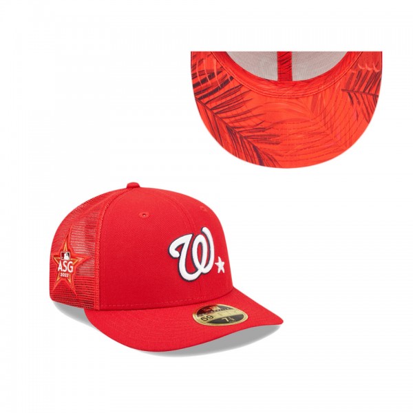 Washington Nationals Red 2022 MLB All-Star Game Workout Low Profile 59FIFTY Fitted Hat