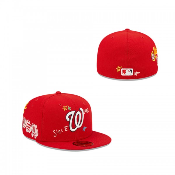 Washington Nationals Scribble Collection 59FIFTY Fitted Hat