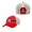 Men's Washington Senators Red Natural True Classic Retro Striped Trucker Snapback Hat