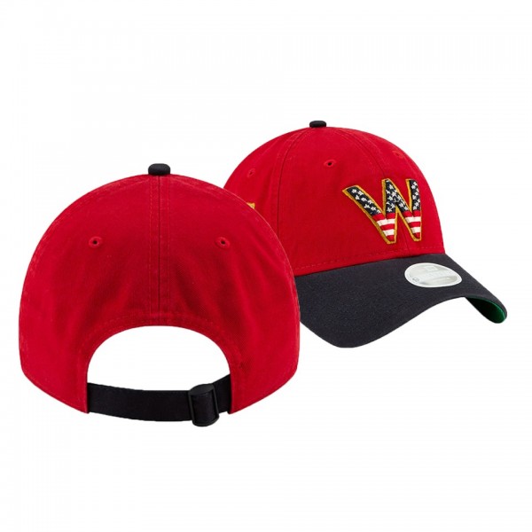 Women's Nationals 2019 Stars & Stripes Red 9TWENTY Adjustable New Era Hat