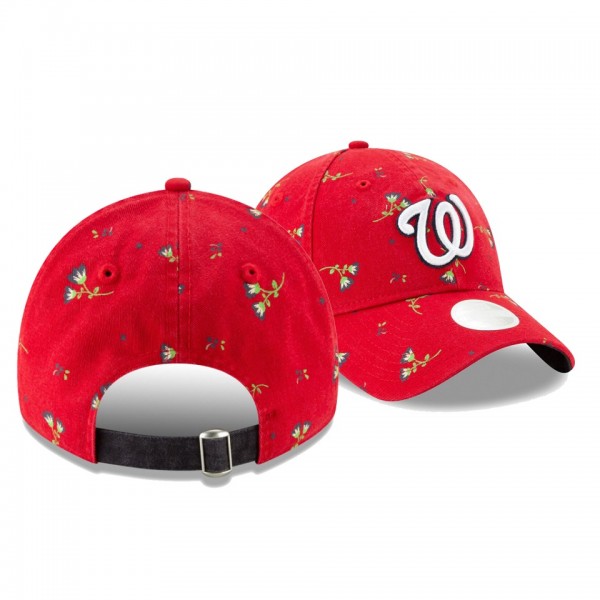 Women's Nationals Blossom Red 9TWENTY Adjustable New Era Hat