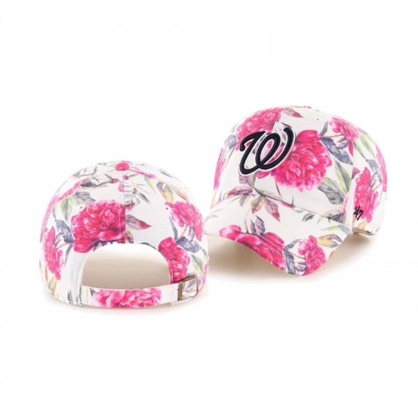 Women's Washington Nationals Peony White Clean Up Hat