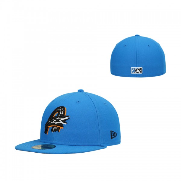 Men's Akron RubberDucks New Era Royal Authentic Collection Team Alternate 59FIFTY Fitted Hat