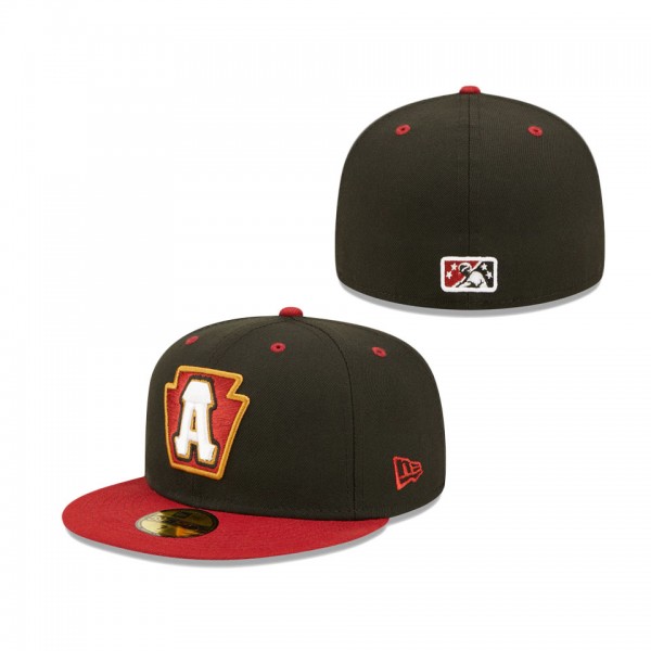 Men's Altoona Curve New Era Black Authentic Collection Team Home 59FIFTY Fitted Hat