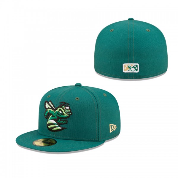 Men's Augusta GreenJackets New Era Green Authentic Collection 59FIFTY Fitted Hat