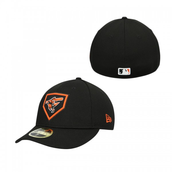 Men's Baltimore Orioles New Era Black 2022 Clubhouse Low Profile 59FIFTY Fitted Hat