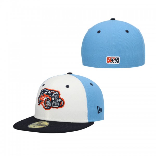 Men's Bowling Green Hot Rods New Era White Authentic Collection Team Alternate 59FIFTY Fitted Hat