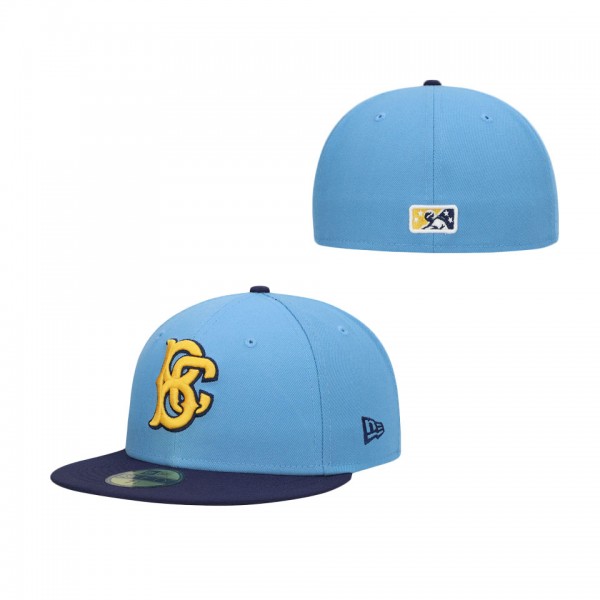 Men's Brooklyn Cyclones New Era Light Blue Authentic Collection Team Alternate 59FIFTY Fitted Hat