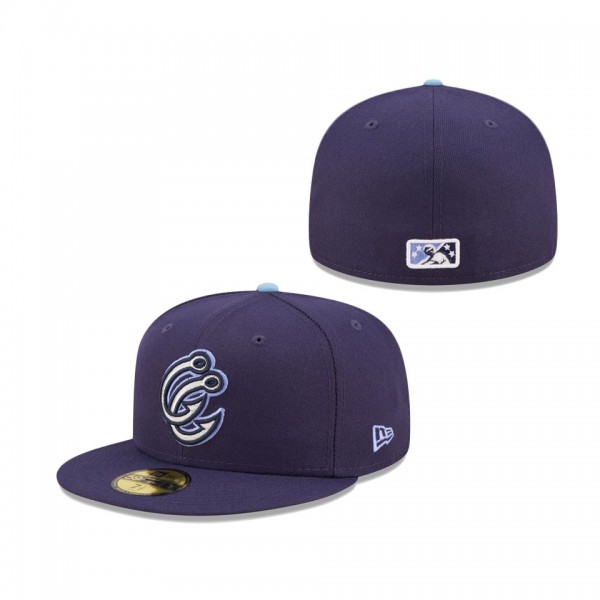 Men's Corpus Christi Hooks New Era Navy Authentic Collection 59FIFTY Fitted Hat