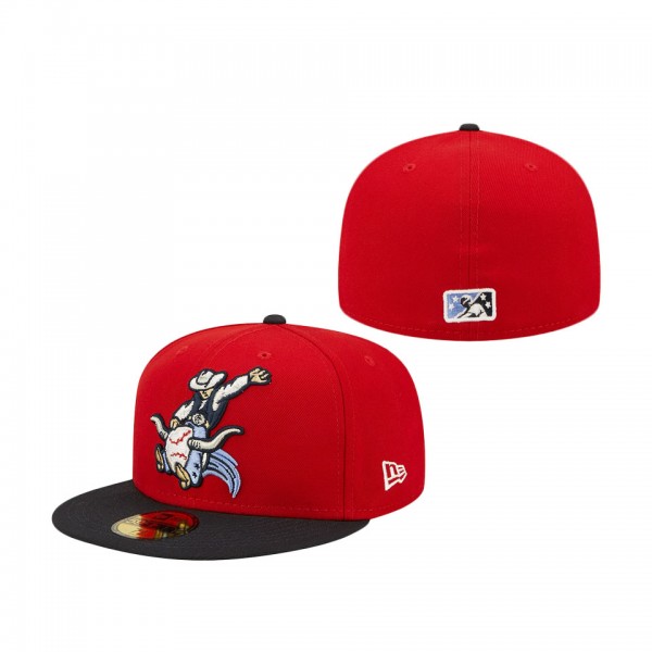 Men's Corpus Christi Hooks New Era Red Rodeo Theme Night 59FIFTY Fitted Hat