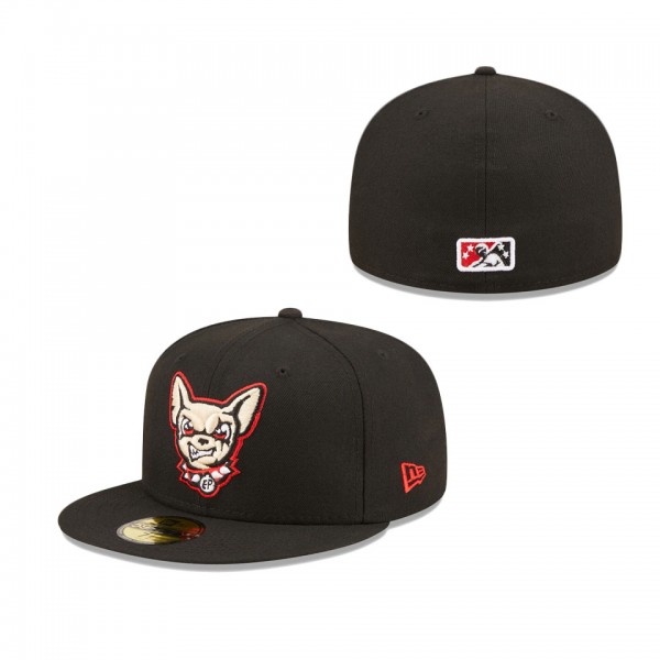 Men's El Paso Chihuahuas New Era Black Authentic Collection 59FIFTY Fitted Hat