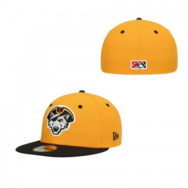 Erie SeaWolves Gold Authentic Collection Team Alternate 59FIFTY Fitted Hat