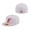 Men's Florida Marlins New Era White Pink Cooperstown Collection Scarlet Undervisor 59FIFTY Fitted Hat