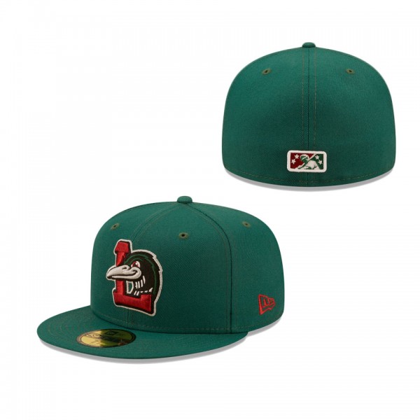 Men's Great Lakes Loons New Era Green Authentic Collection 59FIFTY Fitted Hat