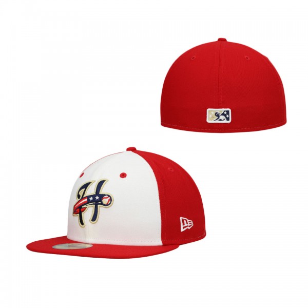 Men's Harrisburg Senators New Era White Authentic Collection Team Alternate 59FIFTY Fitted Hat