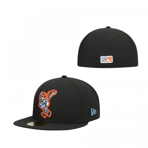 Men's Inland Empire 66ers New Era Black Authentic Collection Team 59FIFTY Fitted Hat