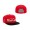 Men's Jacksonville Red Caps Rings & Crwns Red Black Snapback Hat