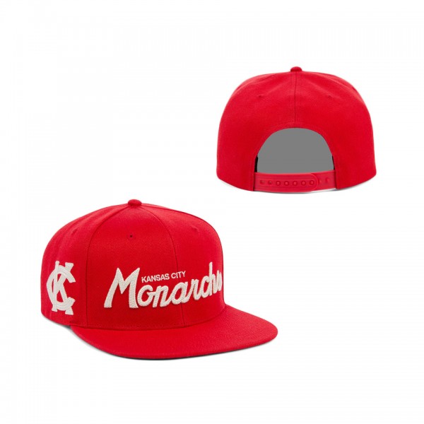 Men's Kansas City Monarchs Rings & Crwns Red Snapback Hat
