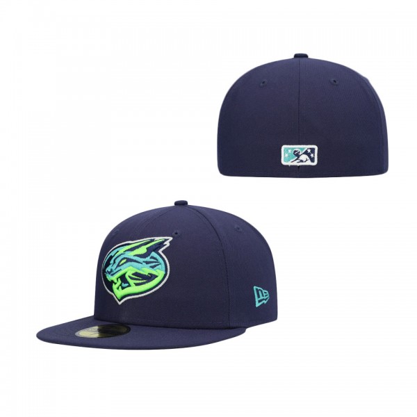 Men's Lynchburg Hillcats New Era Navy Authentic Collection Team Home 59FIFTY Fitted Hat