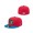 Men's Pensacola Blue Wahoos New Era Red Theme Night 59FIFTY Fitted Hat