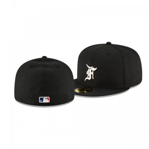 Men's MLB Fear Of God Black Essentials 59FIFTY Fitted Hat
