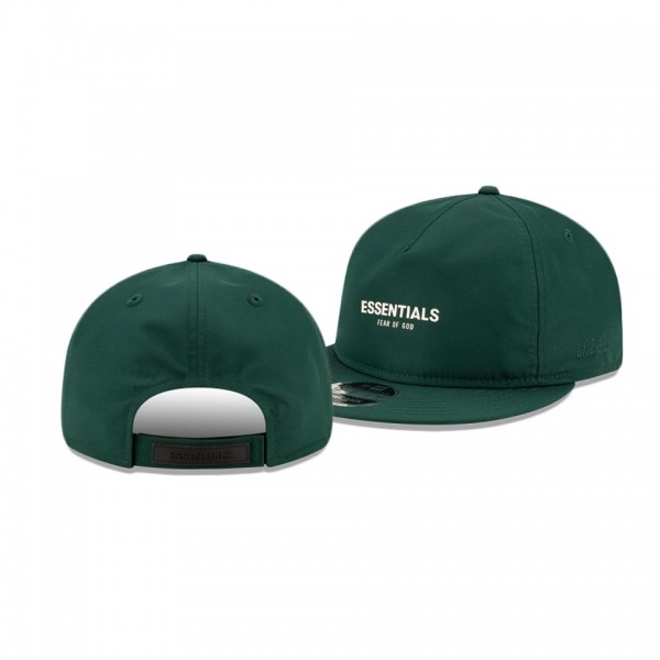 Men's MLB Fear Of God Dark Green Essentials Retro Crown 9FIFTY Strapback Hat