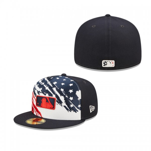MLB Navy 2022 4th Of July Stars Stripes On-Field 59FIFTY Fitted Hat