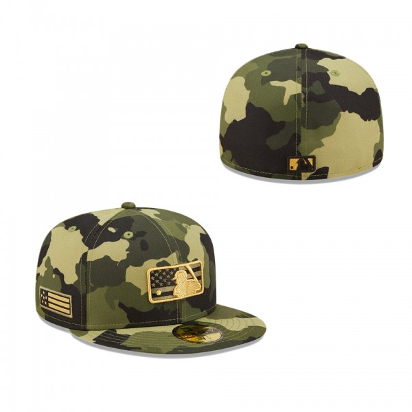 Men's MLB New Era Camo 2022 Armed Forces Day On-Field 59FIFTY Fitted Hat