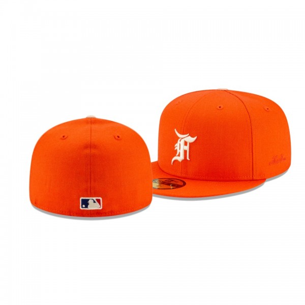 Men's MLB Fear Of God Orange Essentials 59FIFTY Fitted Hat