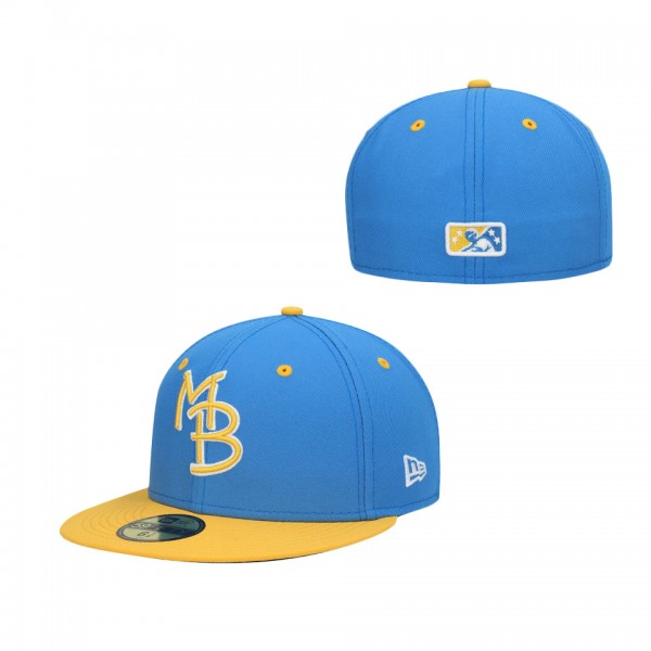 Men's Myrtle Beach Pelicans New Era Royal Authentic Collection Team Alternate 59FIFTY Fitted Hat
