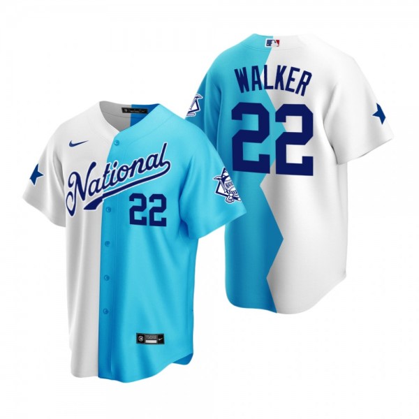 MLB Jordan Walker Split White Teal 2022 All-Star Futures Game Jersey