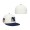 Men's New York Black Yankees Rings & Crwns Cream Navy Team Fitted Hat