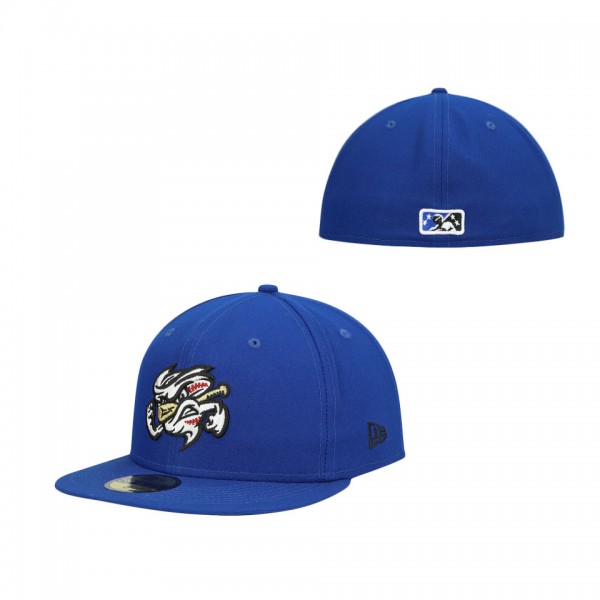 Men's Omaha Storm Chasers New Era Blue Authentic Collection Team Home 59FIFTY Fitted Hat