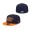 Men's Peoria Chiefs New Era Navy Orange Theme Night 59FIFTY Fitted Hat
