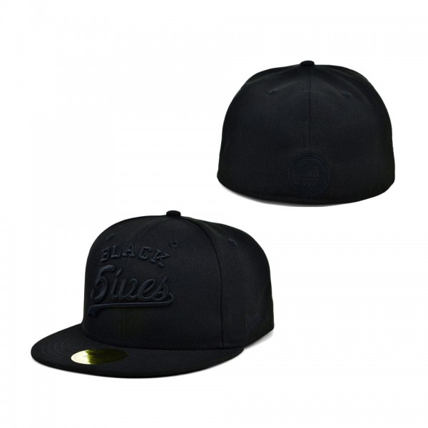 Physical Culture Black Fives Fitted Hat Black