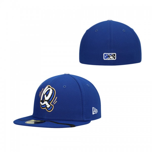 Men's Rancho Cucamonga Quakes New Era Blue Authentic Collection Team Home 59FIFTY Fitted Hat