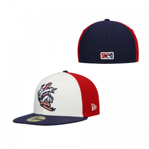 Men's Reading Phillies New Era White Authentic Collection Team Alternate 59FIFTY Fitted Hat