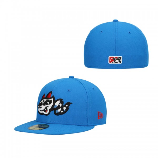 Men's Rocket City Trash Pandas New Era Royal Authentic Collection Team Home 59FIFTY Fitted Hat