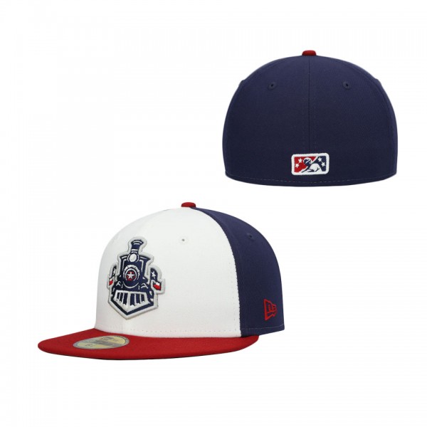 Men's Round Rock Express New Era Navy Authentic Collection Team Alternate 59FIFTY Fitted Hat