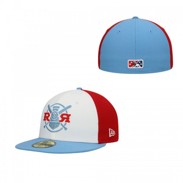 Round Rock Express White Authentic Collection Team Alternate 59FIFTY Fitted Hat