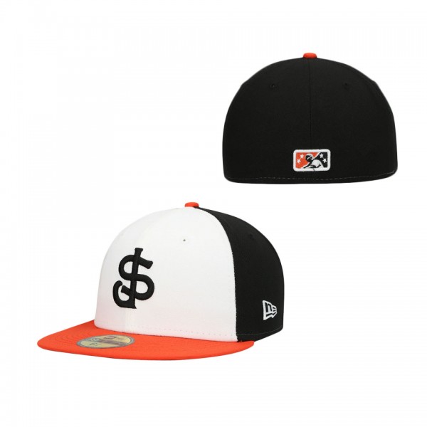 Men's San Jose Giants New Era White Authentic Collection Team Alternate 59FIFTY Fitted Hat