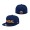 Vandal Athletic Club Physical Culture Black Fives Fitted Hat Navy