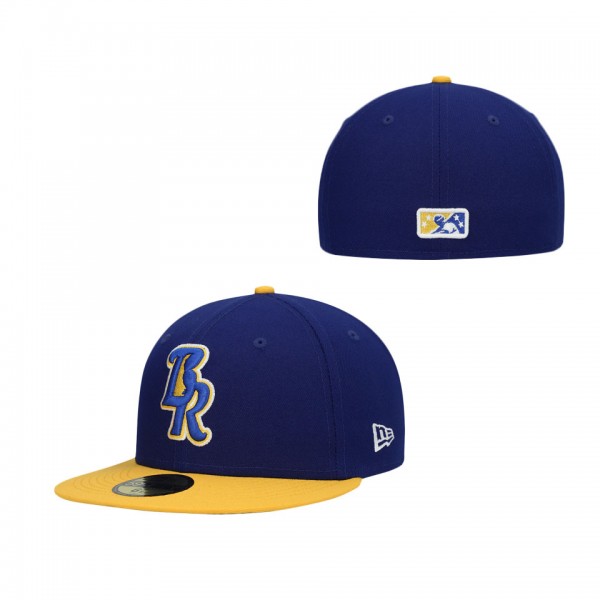 Men's Wilmington Blue Rocks New Era Royal Authentic Collection Team Alternate 59FIFTY Fitted Hat