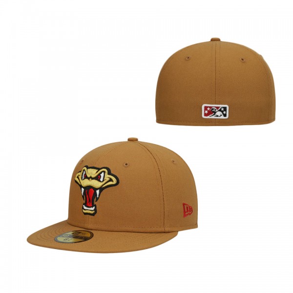 Men's Wisconsin Timber Rattlers New Era Natural Authentic Collection Team Alternate 59FIFTY Fitted Hat